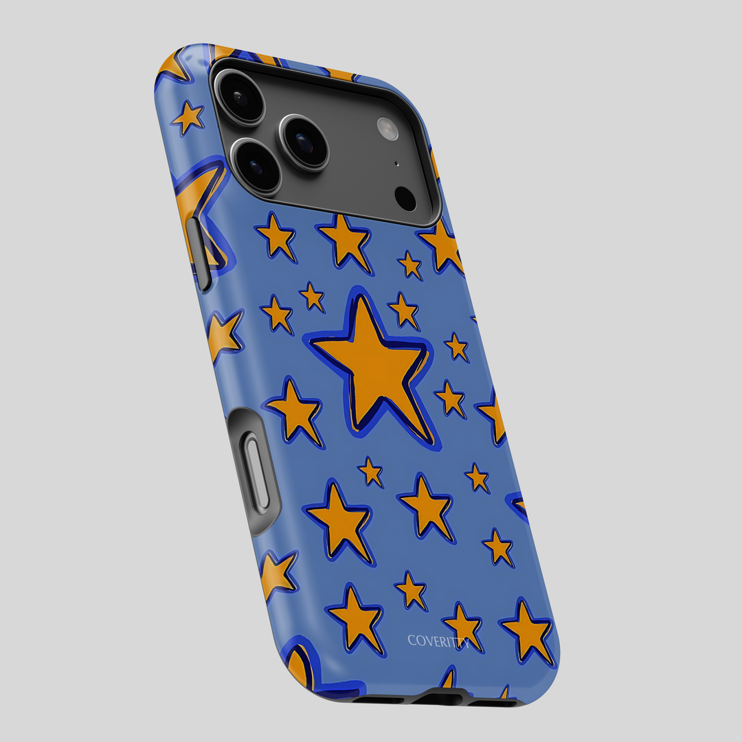 Modern phone case with star print