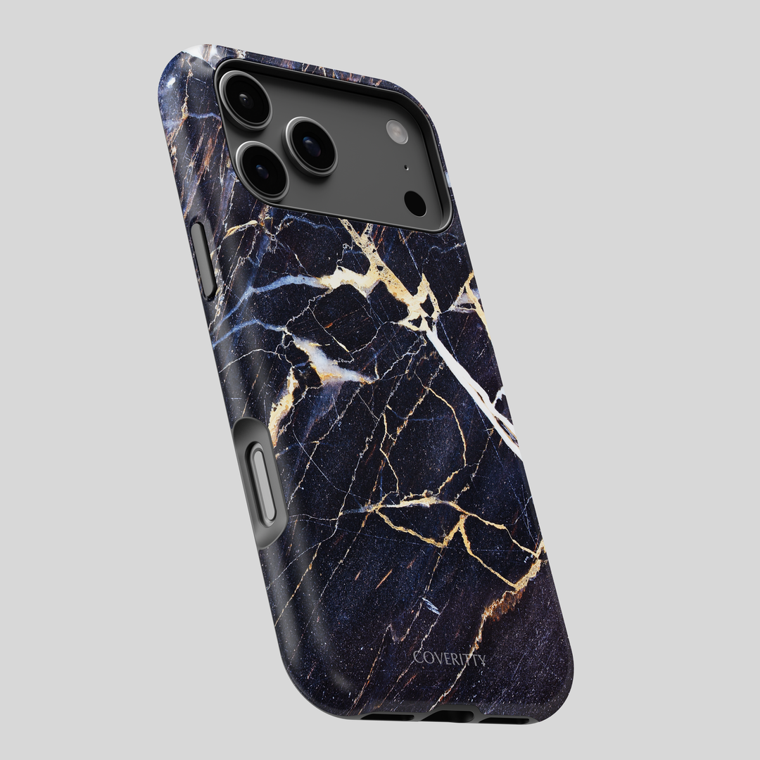 Slim and stylish Midnight Marble iPhone cover – premium marble design.